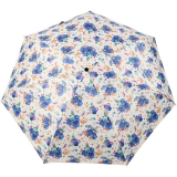 Cachemir Regenschirm Taschenschirm mini stabil sturmsicher Printed Flowers - blau
