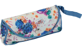 Cachemir Regenschirm Taschenschirm mini stabil sturmsicher Printed Flowers - blau