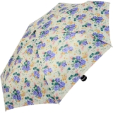 Cachemir Regenschirm Taschenschirm mini stabil sturmsicher Printed Flowers - olive