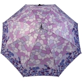 Gaudi Regenschirm Automatik Stockschirm Damen groß stabil sturmsicher Mosaik - lila