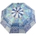 Gaudi Regenschirm Automatik Taschenschirm stabil sturmsicher mini Patchwork Muster - blau