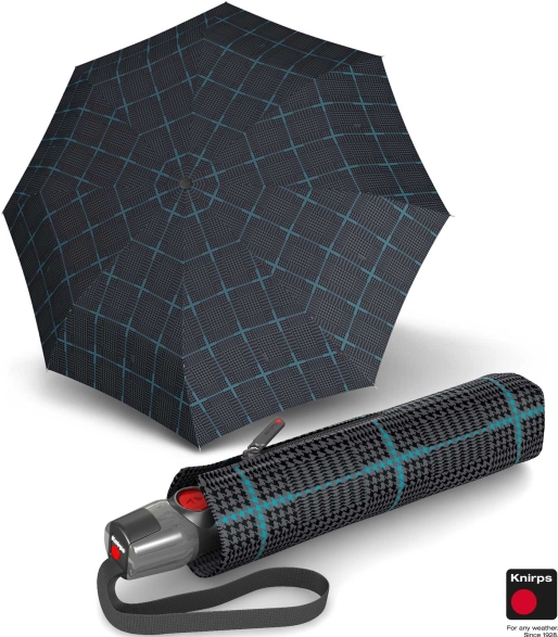 Knirps Taschenschirm T.200 Duomatic - stabil und sturmfest Sherlock Aqua