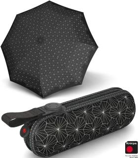 Knirps X1 Super-Mini-Taschenschirm im Etui - Lotus - black