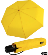 iX-brella stabiler Taschenschirm Mini Regenschirm mit Auf-Zu-Automatik - mid class neon gelb