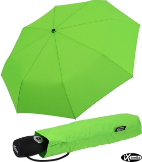 iX-brella stabiler Taschenschirm Mini Regenschirm mit Auf-Zu-Automatik - mid class neon grün