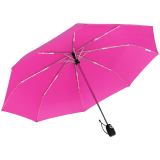 iX-brella stabiler Taschenschirm Mini Regenschirm mit Auf-Zu-Automatik - mid class neon pink