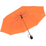 iX-brella stabiler Taschenschirm Mini Regenschirm mit Auf-Zu-Automatik - mid class neon orange