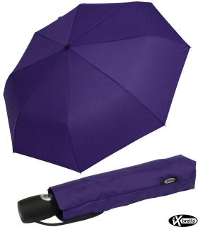 iX-brella stabiler Taschenschirm Mini Regenschirm mit Auf-Zu-Automatik - mid class berry