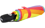 iX-brella stabiler Taschenschirm Mini Regenschirm mit Auf-Zu-Automatik - mid class Regenbogen