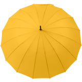 iX-brella long - hochwertiger Stockschirm 16-teilig mit Automatik sturmfest gelb