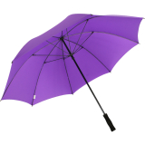 iX-brella Full-Fiber Golfschirm XXL 130cm leicht sturmfest mit Softgriff berry