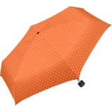 Ultra Mini Taschenschirm Damen Regenschirm Flash - Dots orange