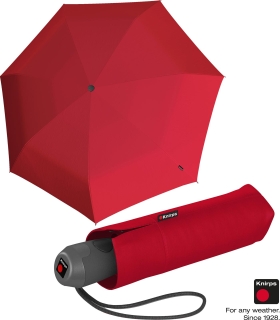 Knirps Mini Taschenschirm E.100 Auf-Zu-Automatik - red
