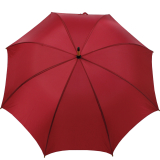 Regenschirm Stockschirm bordeaux mit Holzgriff