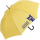 Regenschirm-Set Stockschirm und Taschenschirm mit Automatik &quot;Katzen haben Personal...&quot; gelb gelb