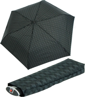Knirps Taschenschirm BLADE men´s prints schwarz - pattern