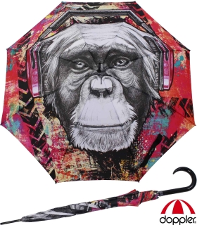 Doppler Modern Art Stockschirm - Monkey