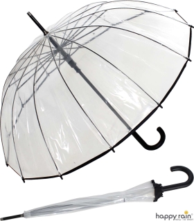 Regenschirm 14-teiliger Stockschirm transparent Automatik