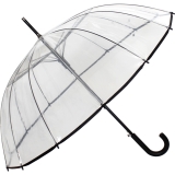 Regenschirm 14-teiliger Stockschirm transparent Automatik
