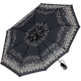 Knirps Regenschirm Taschenschirm Large Duomatic floripa black mit UV-Schutz