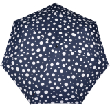 Knirps Taschenschirm Slim Duomatic Auf-Zu-Automatik Dots - navy