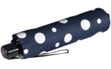 Knirps Taschenschirm Slim Duomatic Auf-Zu-Automatik Dots - navy