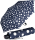 Knirps Taschenschirm Slim Duomatic Auf-Zu-Automatik Dots - navy