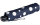 Knirps Taschenschirm Slim Duomatic Auf-Zu-Automatik Dots - navy