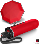 Knirps Taschenschirm T.100 Duomatic Auf-Zu-Automatik ID Border - red