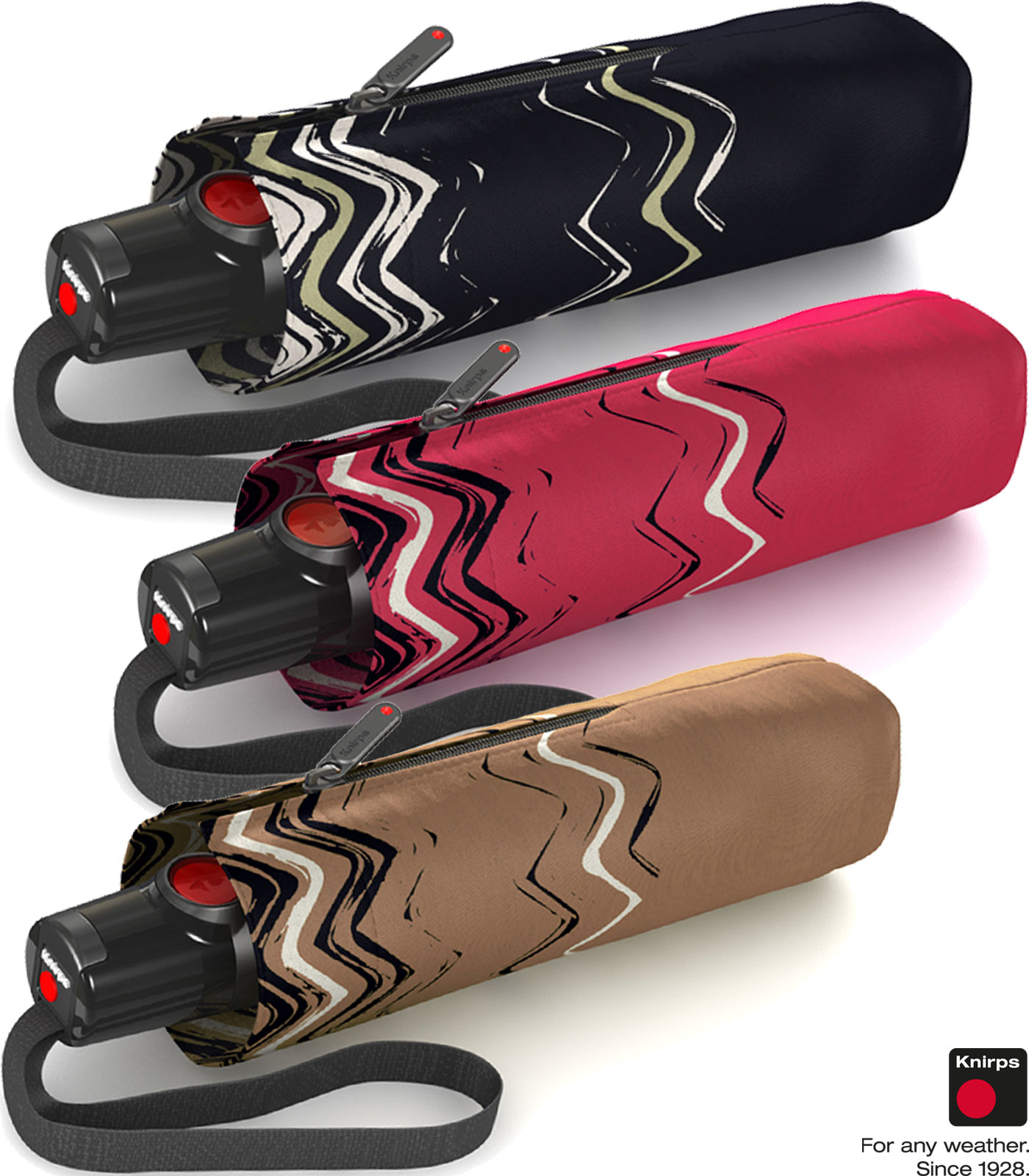 Knirps Taschenschirm T.100 Duomatic Auf-Zu-Automatik UV...
