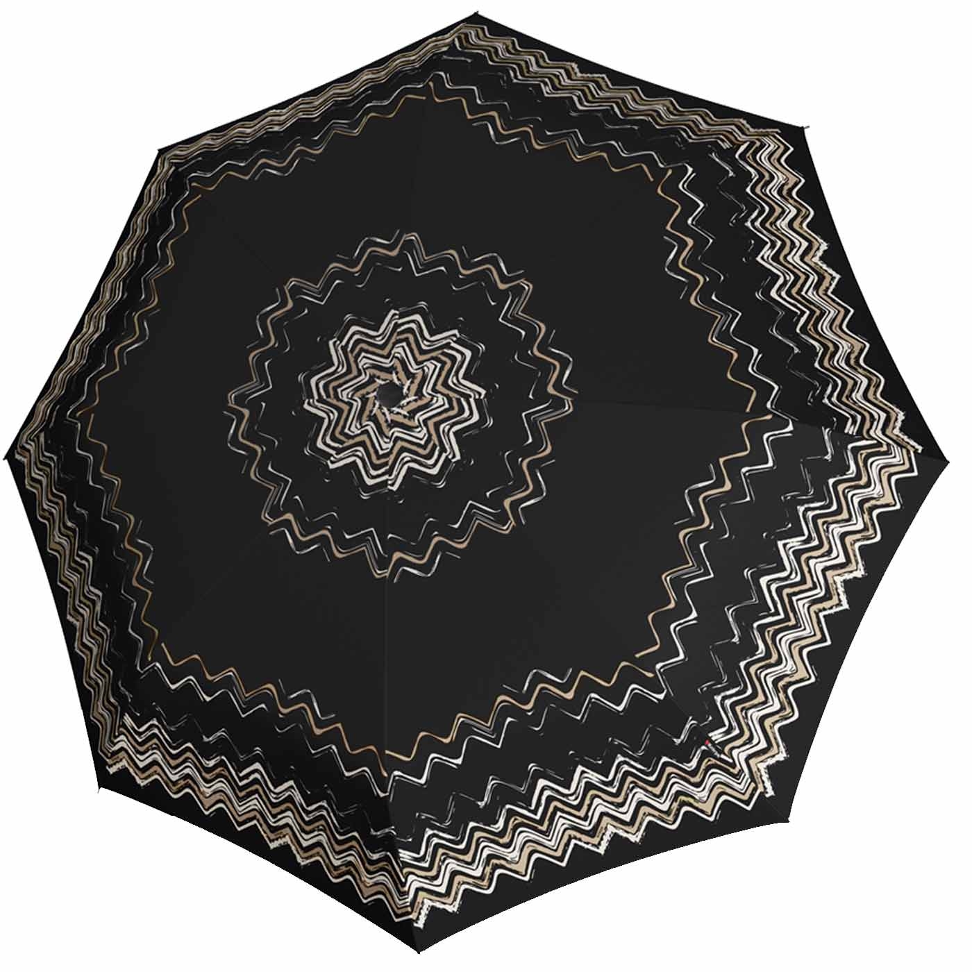 Knirps Taschenschirm T.100 Duomatic Auf-Zu-Automatik UV Schutz Floripa - black