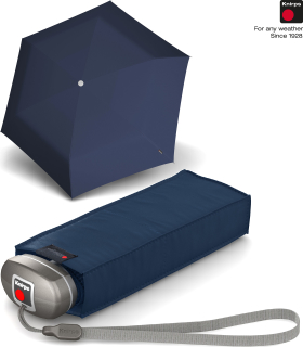Knirps Smart & Casual Line Blade Taschenschirm Regenschirm Blau Neu 