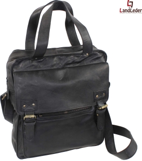 LandLeder Umhängetasche Messenger Postbag CAMBRIDGE - schwarz