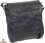 LandLeder Schultertasche mit Magnetverschluss CAMBRIDGE - schwarz