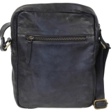 LandLeder Schultertasche mit Reißverschluss CAMBRIDGE - schwarz