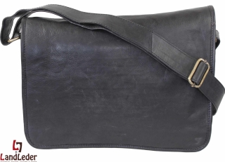 LandLeder Umhängetasche Full Flap Bag CAMBRIDGE - schwarz