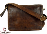 LandLeder Umhängetasche Full Flap Bag CAMBRIDGE - braun