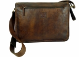 LandLeder Umhängetasche Full Flap Bag CAMBRIDGE - braun