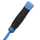 iX-brella Automatik XXL Golfschirm mit farbigem Gestell aus Fiberglas - blau