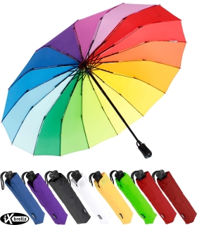 iX-brella mit € Trekking Umhängetasche, XXL Taschenschirm 34,99