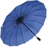 iX-brella 16-teiliger Taschenschirm mit Handöffner - blau