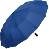 iX-brella 16-teiliger Taschenschirm mit Handöffner - blau