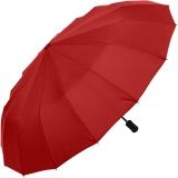 iX-brella 16-teiliger Taschenschirm mit Handöffner - rot