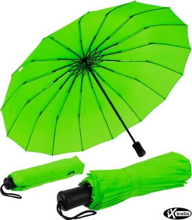 iX-brella 16-teiliger Taschenschirm mit Handöffner - grün