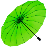 iX-brella 16-teiliger Taschenschirm mit Handöffner - grün