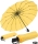 iX-brella 16-teiliger Taschenschirm mit Hand&ouml;ffner - gelb