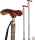 Gastrock Gehstock Washi mit Fritzgriff - braun