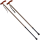 Gastrock Gehstock Washi mit Fritzgriff - braun