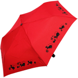 Doppler Mini Taschenschirm Havanna Fancy Cat´s - rot