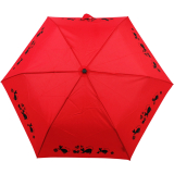 Doppler Mini Taschenschirm Havanna Fancy Cat´s - rot